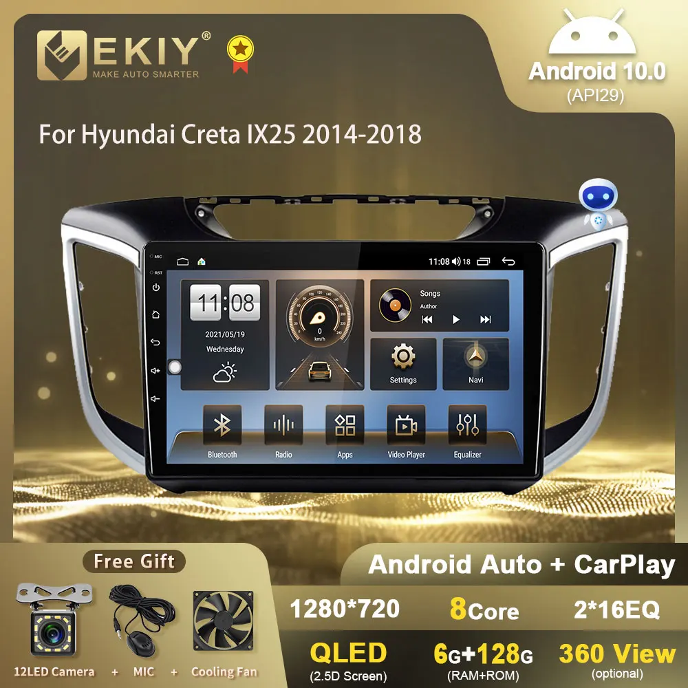 Автомагнитола EKIY T7 QLED DSP Android 10 для Hyundai Creta IX25 2014-2018 мультимедийный плеер Carplay GPS Navi No 2din магнитофон
Автомагнитола EKIY T7 QLED DSP Android 10 для Hyundai Creta IX25 2014-2018 мультимедийный плеер Carplay GPS Navi No 2din магнитофон