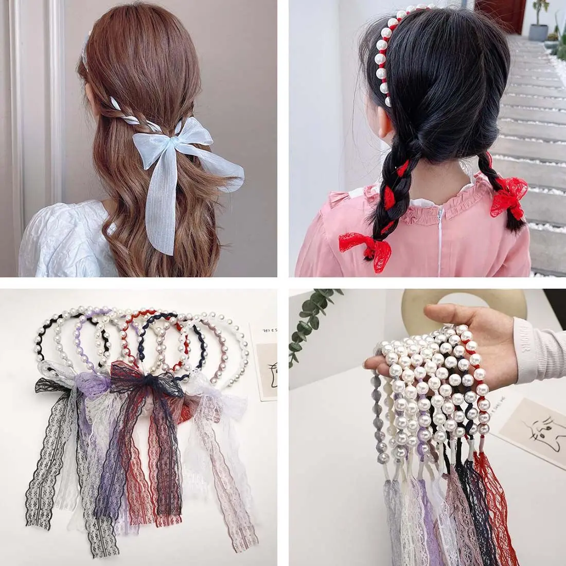 Cute Bow High Elastic Women Gir Pearl Headdress Lace Hair Tie Rope Cute Bunny Hair Ring
Cute Bow High Elastic Women Gir Pearl Headdress Lace Hair Tie Rope Cute Bunny Hair Ring