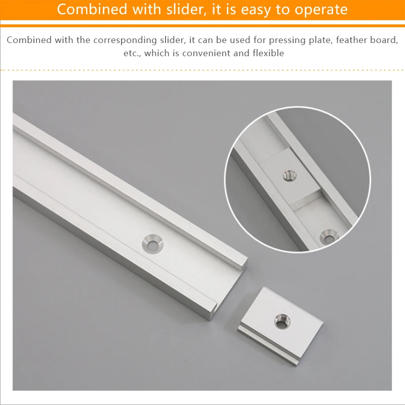80mm T-track Connector T-slot Miter Track Jig Universal Push Handle Dedicated Aluminum Woodworking Cross Tools For Router Table
80mm T-track Connector T-slot Miter Track Jig Universal Push Handle Dedicated Aluminum Woodworking Cross Tools For Router Table