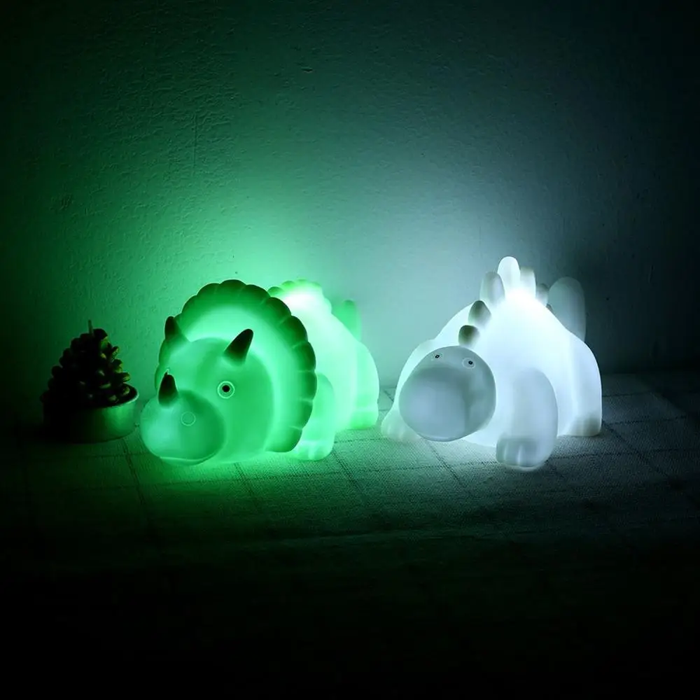 Светодиодный мини-светильник в виде динозавра маленький ночной Светильник для
