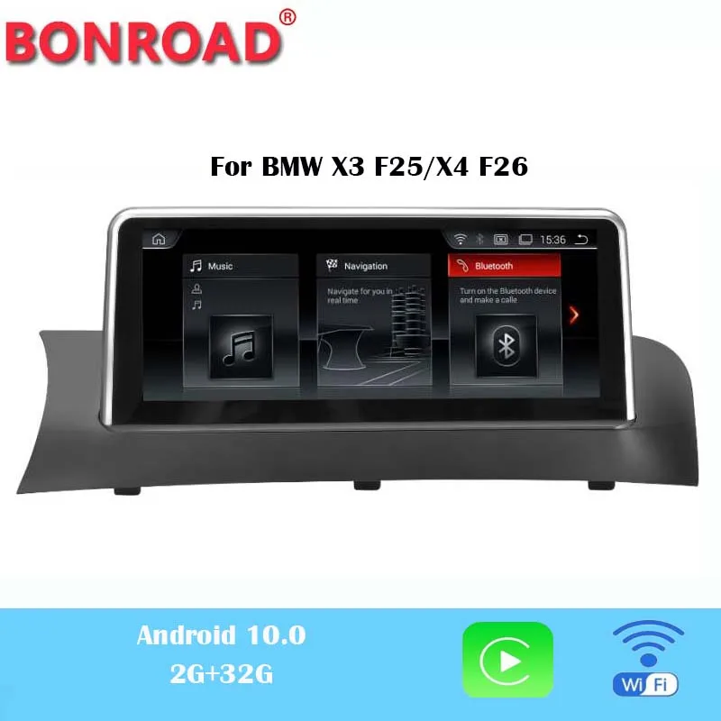 Bonroad Android 10,0 автомобильный мультимедийный плеер 10,25 ''для BMW X3 F25 X4 F26 CIC система NBT Авторадио головное устройство навигация GPS радио
Bonroad Android 10,0 автомобильный мультимедийный плеер 10,25 ''для BMW X3 F25 X4 F26 CIC система NBT Авторадио головное устройство навигация GPS радио
