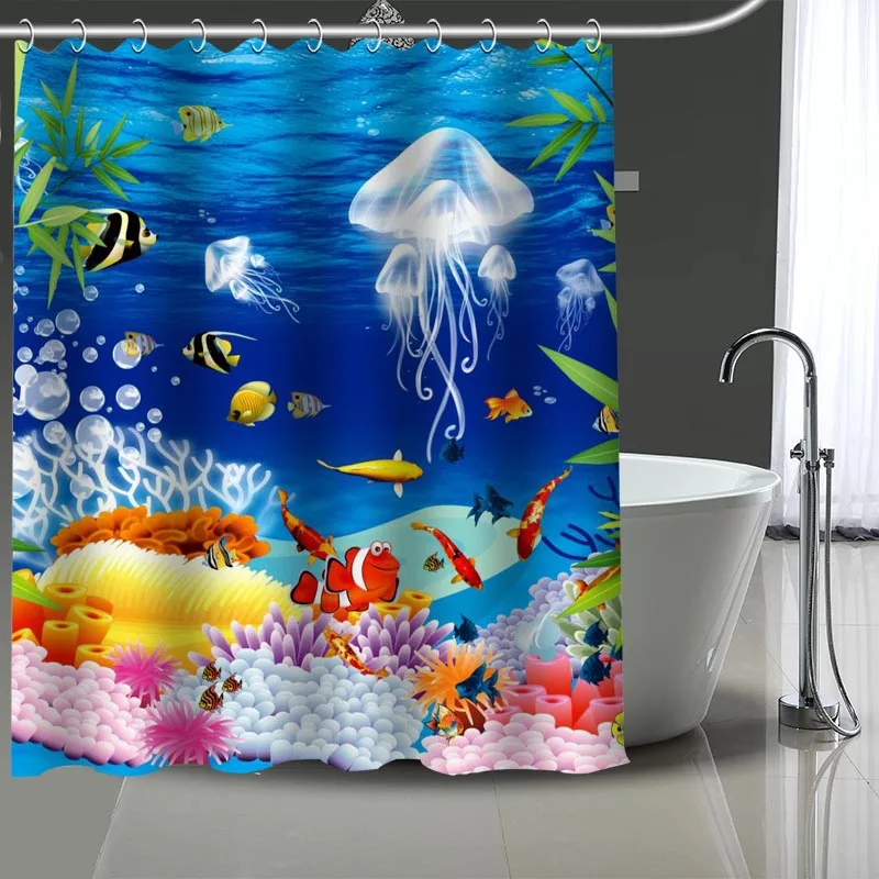 Hot Sale Custom High Quality Underwater Shower Curtains Bath Products Bathroom Decor Waterproof Polyester With 12 Pcs Hooks
Hot Sale Custom High Quality Underwater Shower Curtains Bath Products Bathroom Decor Waterproof Polyester With 12 Pcs Hooks