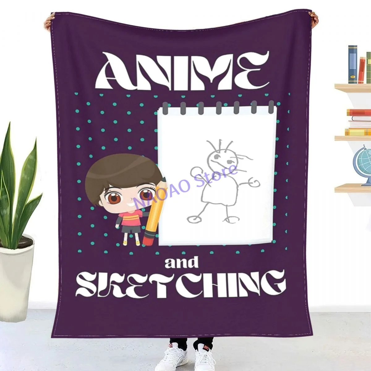 Anime And Sketching Throw Blanket Sheets on the bed Blankets on the sofa Decorative lattice bedspreads Happy nap for children
Anime And Sketching Throw Blanket Sheets on the bed Blankets on the sofa Decorative lattice bedspreads Happy nap for children