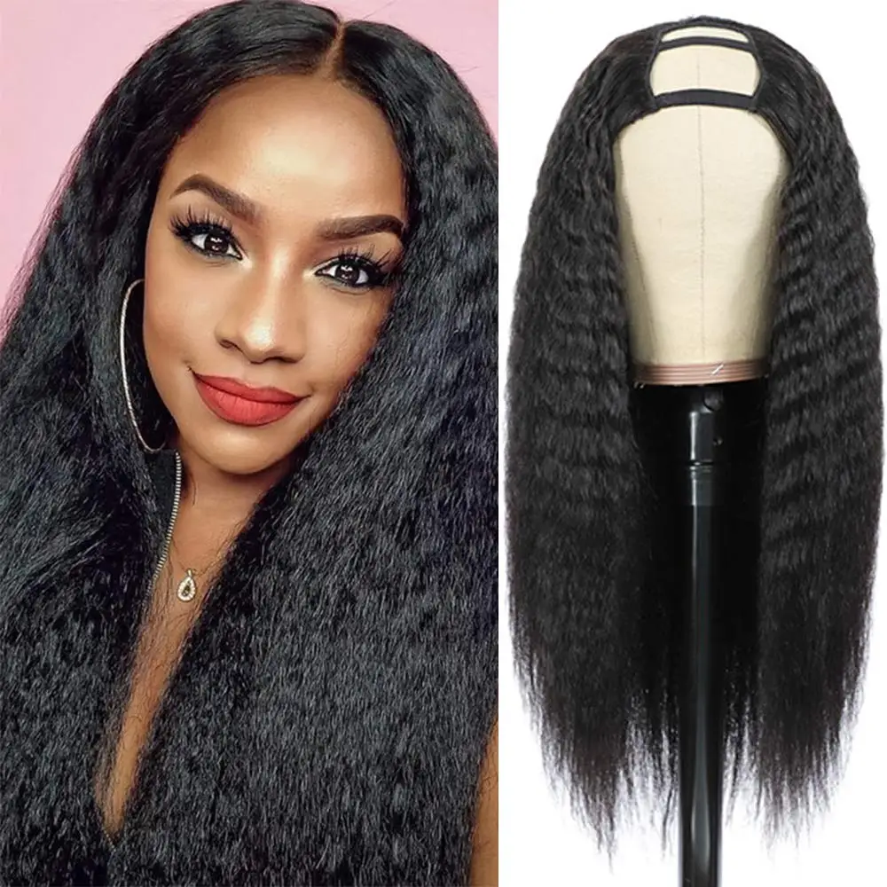 FancyHair U Part Wig Human Hair Kinky Straight Wigs Yaki Straight Clip in Wigs Remy Human Hair Extension for Black Women
FancyHair U Part Wig Human Hair Kinky Straight Wigs Yaki Straight Clip in Wigs Remy Human Hair Extension for Black Women