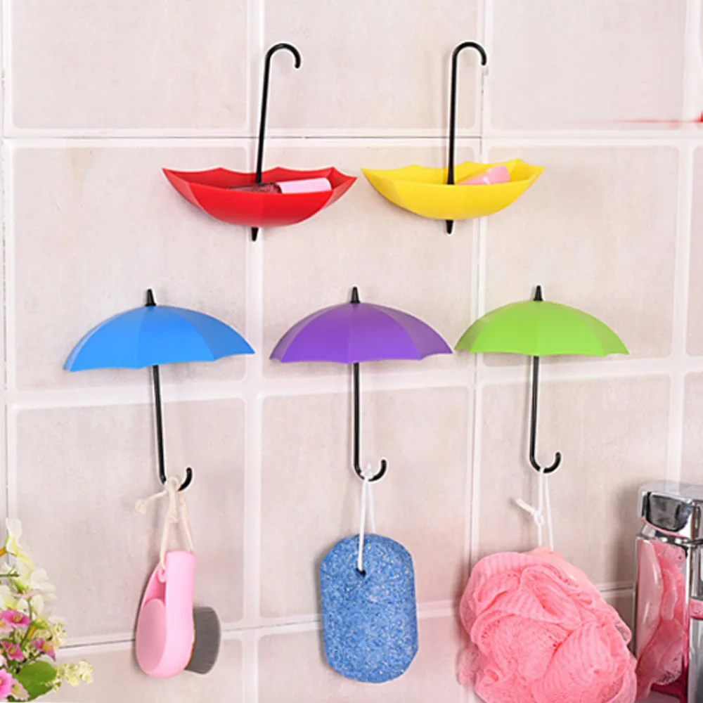 Umbrella shape wall viscose nail-free hooks 3 packs decorative small items single hook
Umbrella shape wall viscose nail-free hooks 3 packs decorative small items single hook
