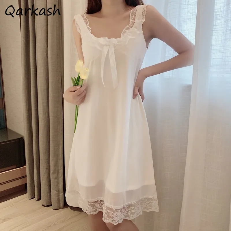 Nightgowns Women Solid Sweet Summer Home Soft Lace All-match Simple Girls Lovely Sleepwear Popular Stylish Loose Ins New Trendy
Nightgowns Women Solid Sweet Summer Home Soft Lace All-match Simple Girls Lovely Sleepwear Popular Stylish Loose Ins New Trendy