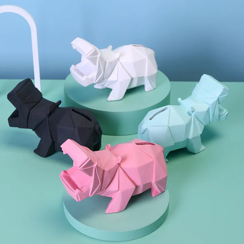 Desktop Ornaments Hippo Piggy Bank Abstract Resin Geometric Piggy Bank Interior Decoration Accessories Living Room Decor
Desktop Ornaments Hippo Piggy Bank Abstract Resin Geometric Piggy Bank Interior Decoration Accessories Living Room Decor