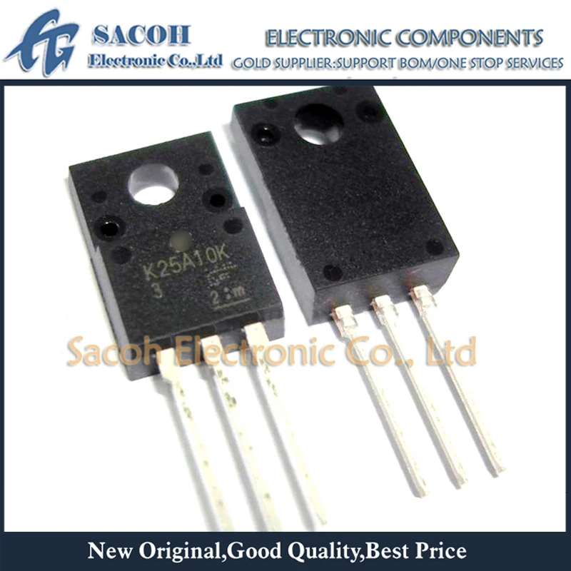 10Pcs TK25A10K3 or K25A10K or TK25A20D K25A20D TO-220F 25A 100V Silicon N Channel MOSFET
10Pcs TK25A10K3 or K25A10K or TK25A20D K25A20D TO-220F 25A 100V Silicon N Channel MOSFET