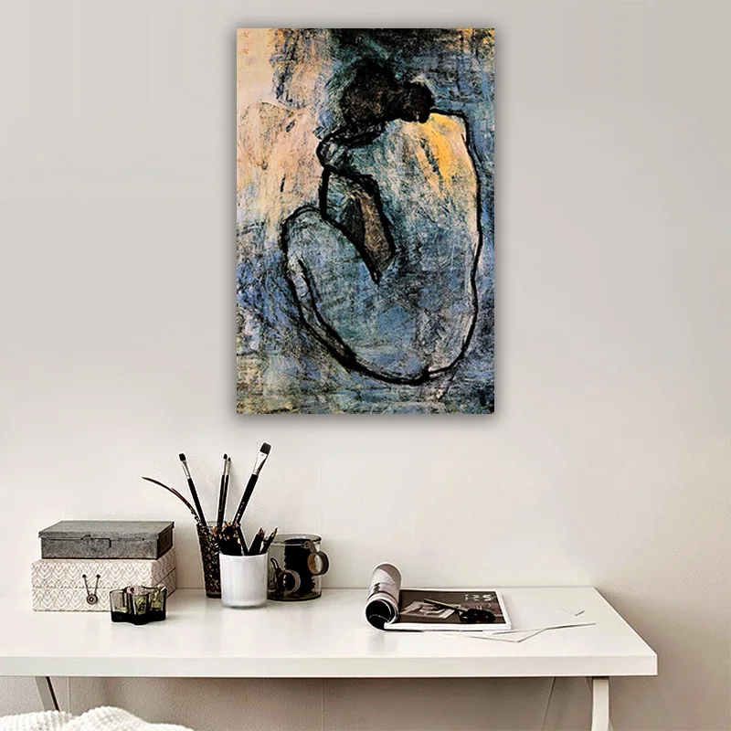 Famous Painting Blue Nude By Pablo Picasso Canvas Painting Poster and Prints Wall Art Cuadros Pictures for Living Room Decor
Famous Painting Blue Nude By Pablo Picasso Canvas Painting Poster and Prints Wall Art Cuadros Pictures for Living Room Decor