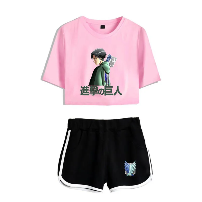 2021 Attack On Titan Two Piece Set Women Girls New arrival Attack On Titan Dew navel Short T-shirts and Pants summer streetwear
2021 Attack On Titan Two Piece Set Women Girls New arrival Attack On Titan Dew navel Short T-shirts and Pants summer streetwear