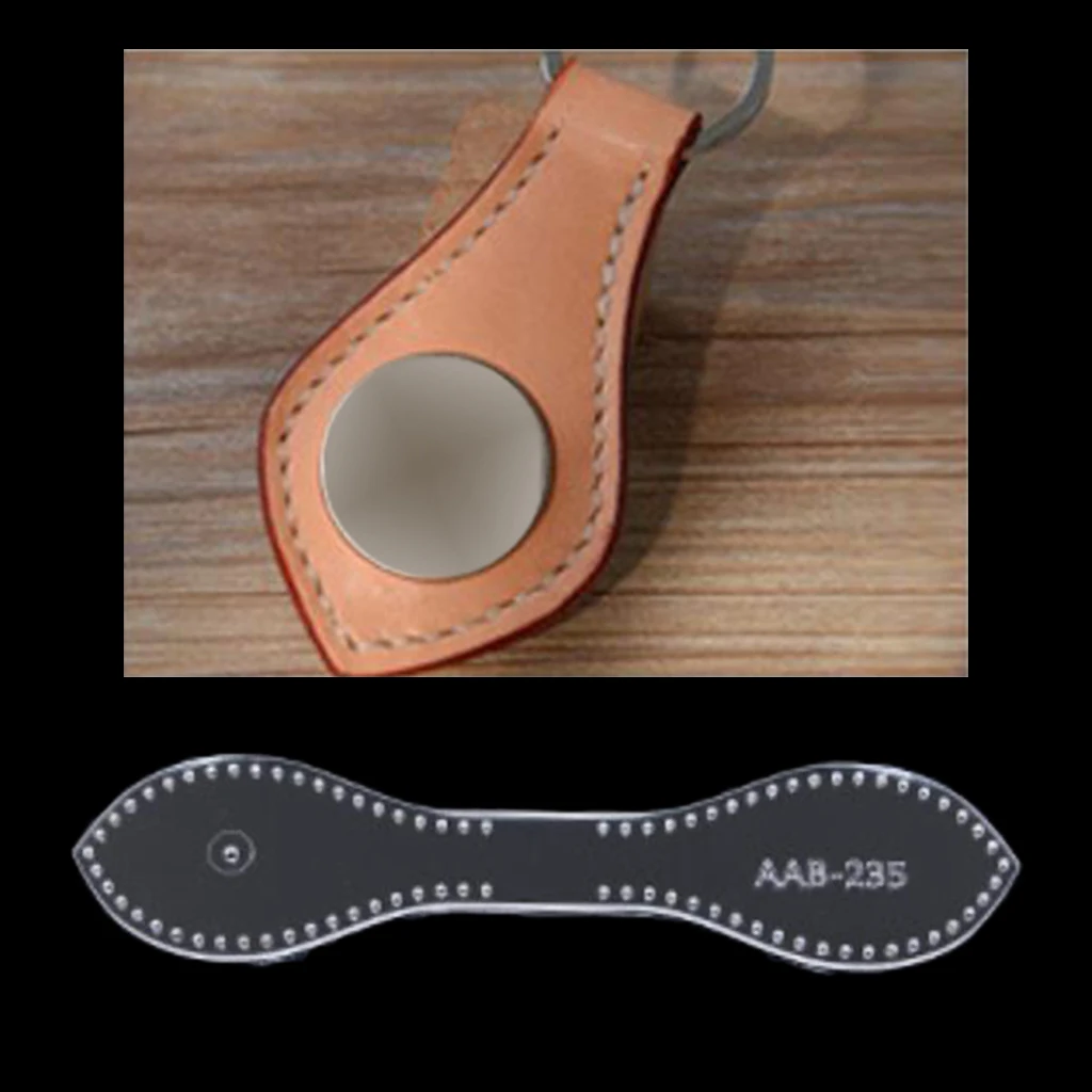 Clear DIY Leather Craft Acrylic Coin Purse Keychain Pattern Stencil Template Tool
Clear DIY Leather Craft Acrylic Coin Purse Keychain Pattern Stencil Template Tool