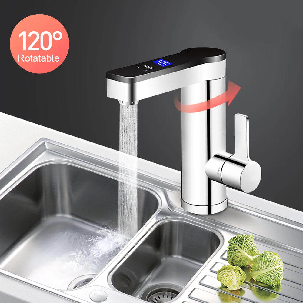 220V Instant Electric Faucet Stainless Steel Touch Switch Water Heater Adjustable Temperature LCD Display Heating Faucet 3300W
220V Instant Electric Faucet Stainless Steel Touch Switch Water Heater Adjustable Temperature LCD Display Heating Faucet 3300W