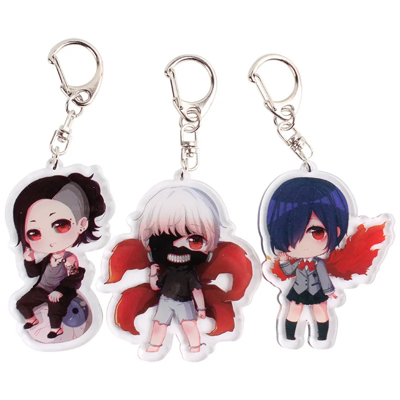 Tokyo Ghoul брелок милый двусторонний Kaneki Кен Подвеска акриловый аниме аксессуары с