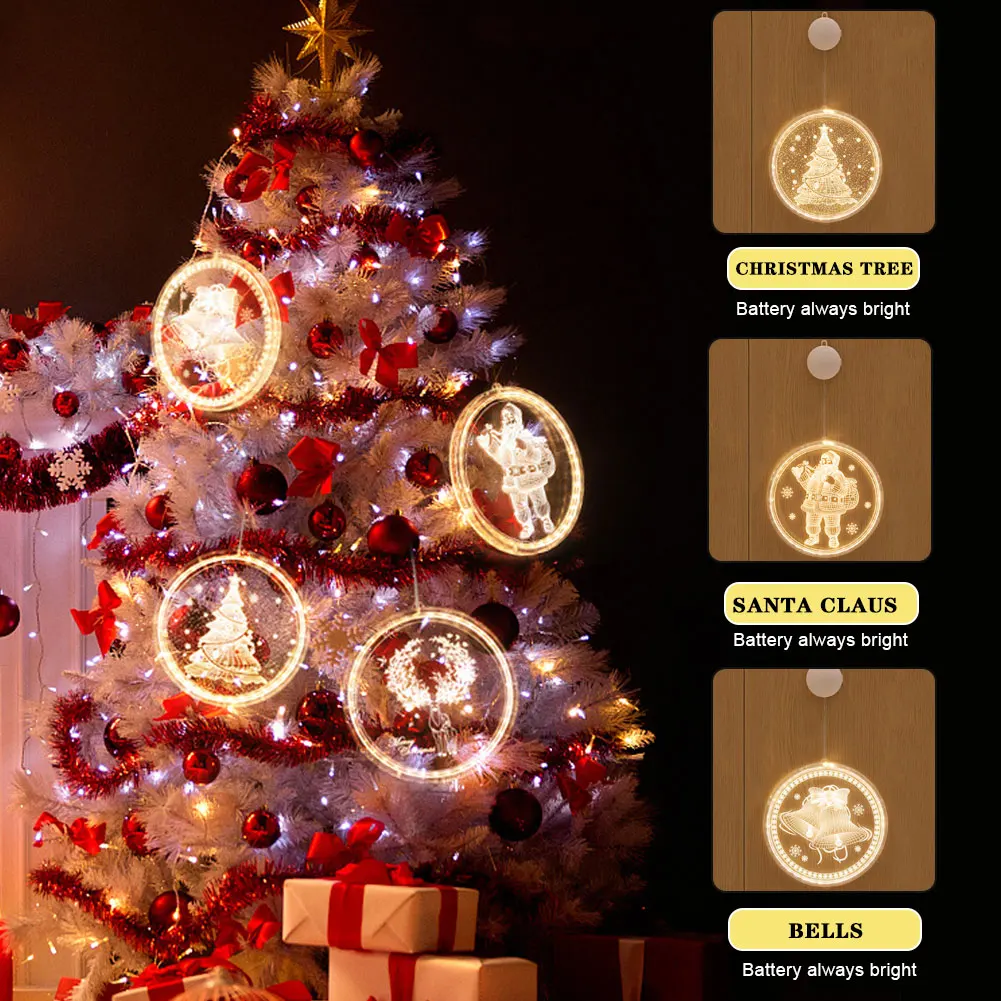 Hanging 3D Lights LED String Lights Garland Christmas Decorative With Suction Cup For Indoor Windows Pathway Patio Bedroom
Hanging 3D Lights LED String Lights Garland Christmas Decorative With Suction Cup For Indoor Windows Pathway Patio Bedroom