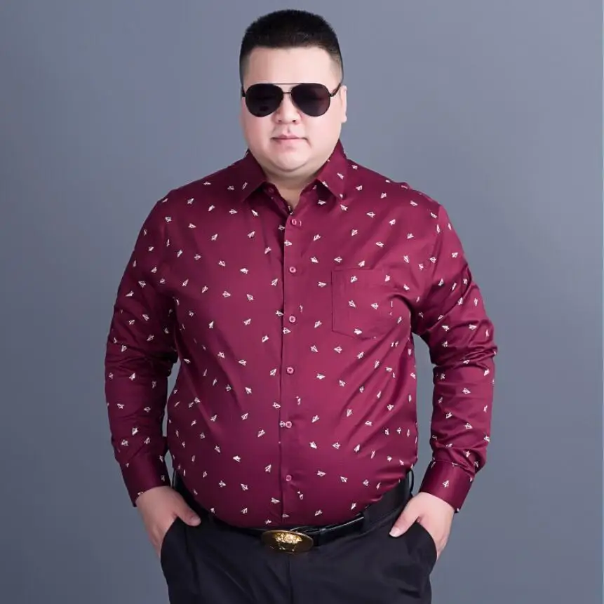 Plus size 8XL 7XL 6XL Autumn Brand Men Clothes Slim Fit Men Long Sleeve Shirt Men Polka Dot Casual Men Shirt Social New 
Plus size 8XL 7XL 6XL Autumn Brand Men Clothes Slim Fit Men Long Sleeve Shirt Men Polka Dot Casual Men Shirt Social New