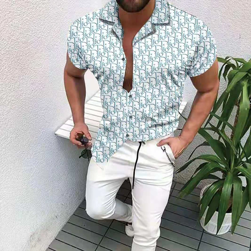 Summer High Street Men's shirts Hawaii Shirt casual slim Turn-down Collar Short Sleeve Shirt Hot Sale 2021 New
Summer High Street Men's shirts Hawaii Shirt casual slim Turn-down Collar Short Sleeve Shirt Hot Sale 2021 New
