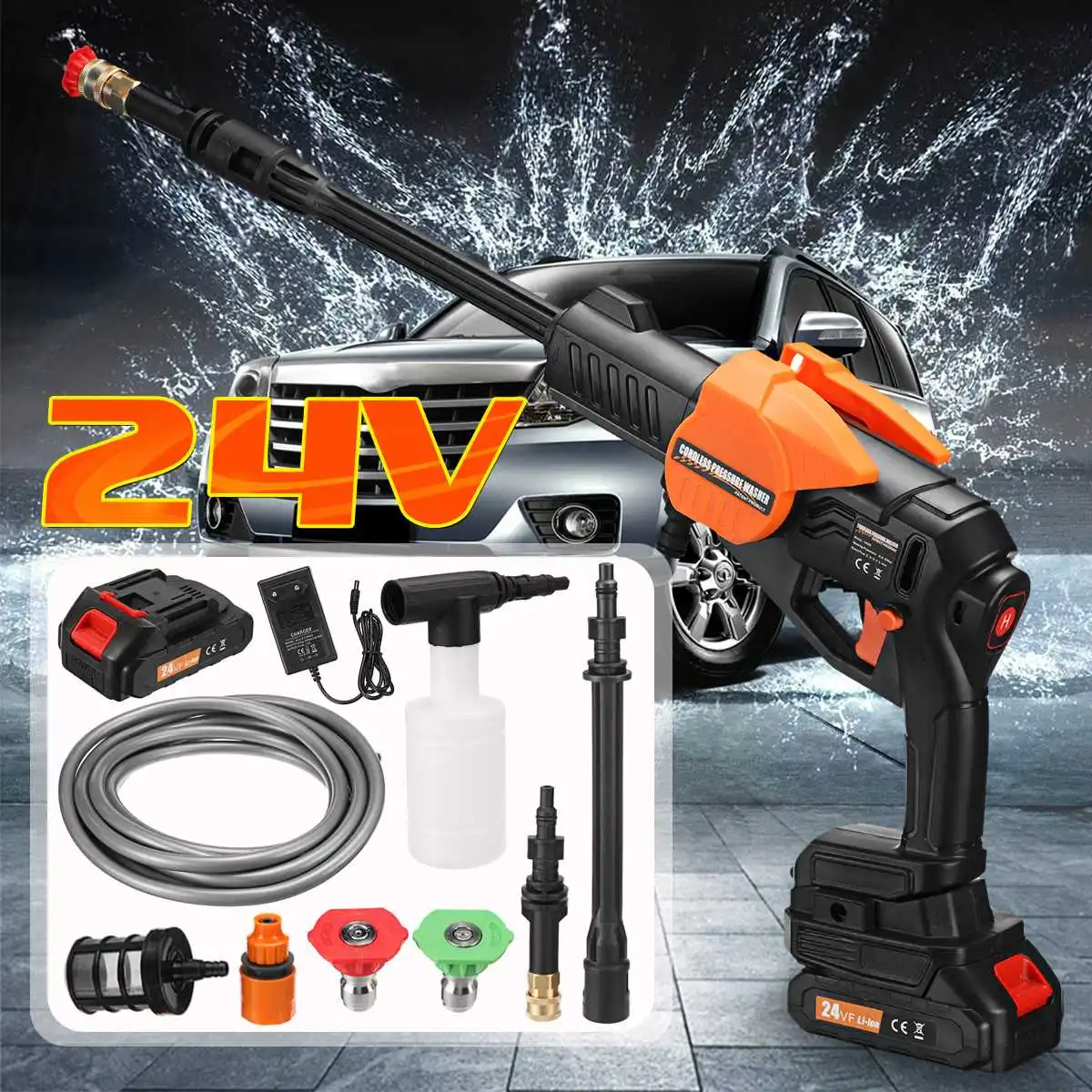40Bar Cordless High Pressure Car Wash Water Gun Portable High Pressure Cleaner Car Washer Parkside Machine For Makita Battery
40Bar Cordless High Pressure Car Wash Water Gun Portable High Pressure Cleaner Car Washer Parkside Machine For Makita Battery