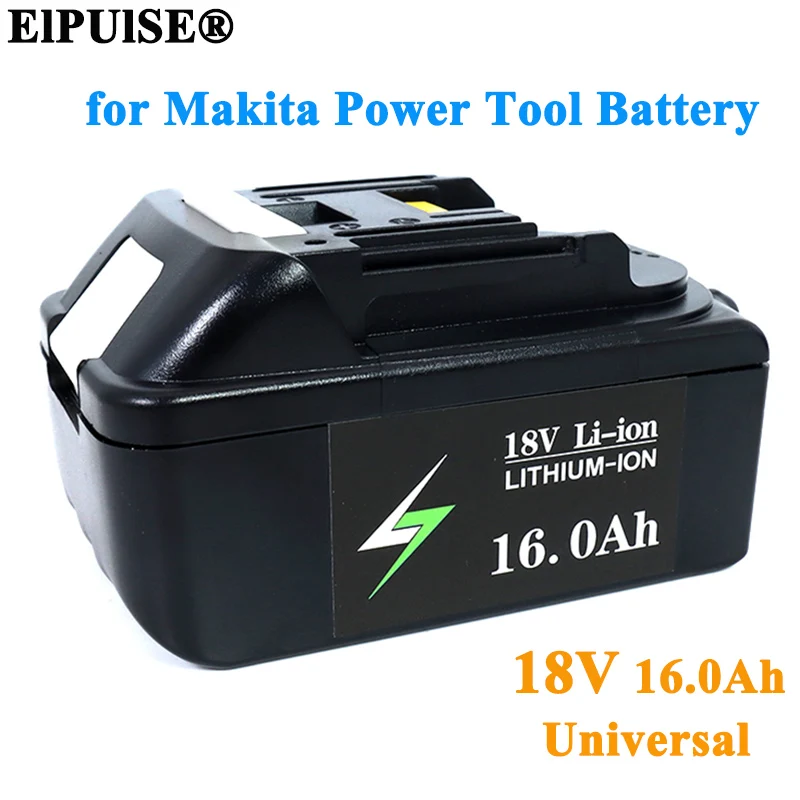 ElPUlSE 18V 16000mAh Rechargeable Battery 16.0AH Lithium ion for Makita 18v electrical tools BL1830 BL1850 BL1860 LXT 400 L70
ElPUlSE 18V 16000mAh Rechargeable Battery 16.0AH Lithium ion for Makita 18v electrical tools BL1830 BL1850 BL1860 LXT 400 L70