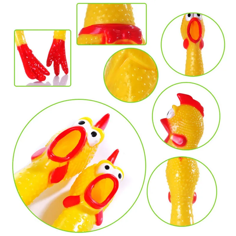 32cm 17cm Screaming Chicken Squeeze Sound Toy Pets Toy Product Dog Toys Shrilling Decompression Tool Funny Gadgets
32cm 17cm Screaming Chicken Squeeze Sound Toy Pets Toy Product Dog Toys Shrilling Decompression Tool Funny Gadgets