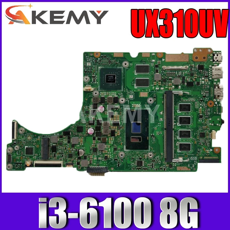 UX310UV материнская плата для ноутбука ASUS ZenBook UX310UQ UX310UQK UX310U оригинальная материнская плата 8GB-RAM i3-6100U GT940MX-2GB
UX310UV материнская плата для ноутбука ASUS ZenBook UX310UQ UX310UQK UX310U оригинальная материнская плата 8GB-RAM i3-6100U GT940MX-2GB
