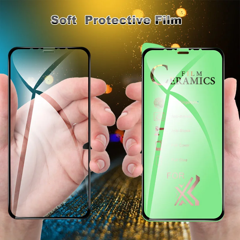 

Full Soft Ceramic Tempered Glass For HUAWEI P40 lite E Honor 9X Pro PSmart Z Y7 P Pro Y9 Prime 2018 2019 Enjoy9 Screen Protector