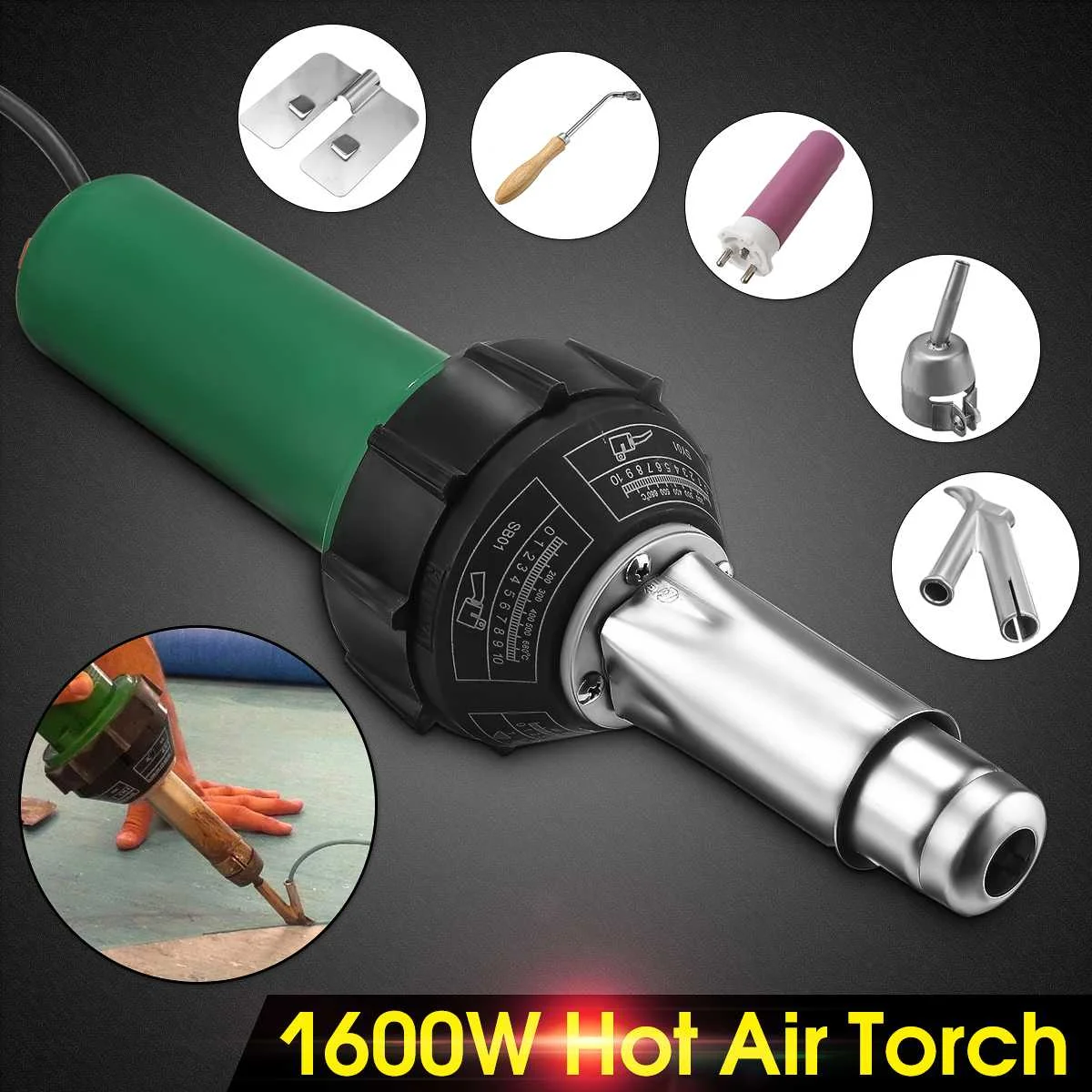 1600W 50/60HZ 220V Electronic Hot Air Plastic Welding Torch Guns with Nozzle Heating Core Hat Mouth Kit for Welding Machine
1600W 50/60HZ 220V Electronic Hot Air Plastic Welding Torch Guns with Nozzle Heating Core Hat Mouth Kit for Welding Machine
