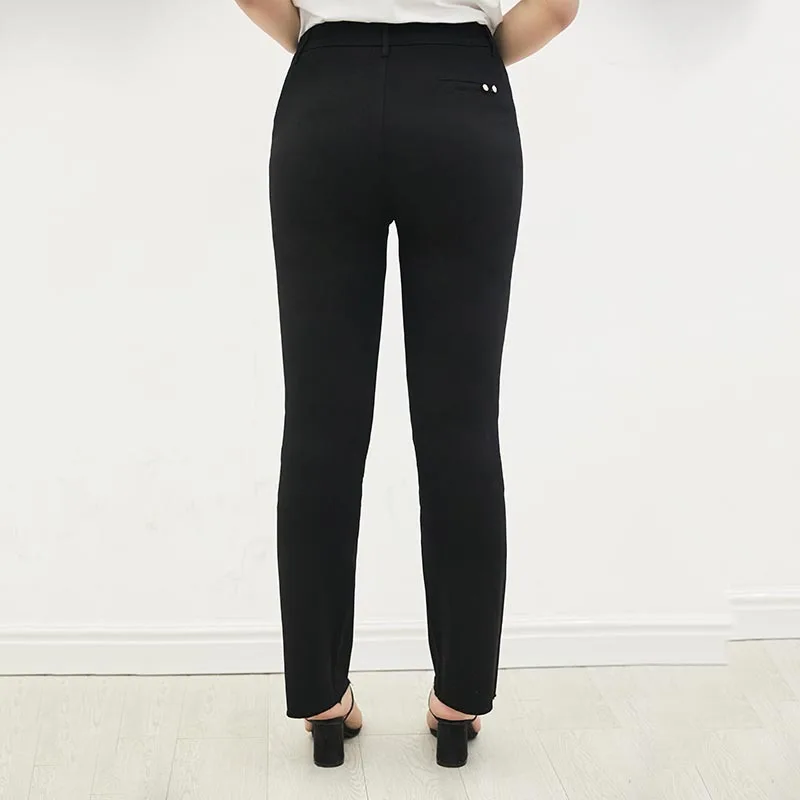 Elastic Straight L to 7XL Plus Size Pants Women Trousers High-stretch Black High Waist Office Lady Casual Pants T85069
Elastic Straight L to 7XL Plus Size Pants Women Trousers High-stretch Black High Waist Office Lady Casual Pants T85069