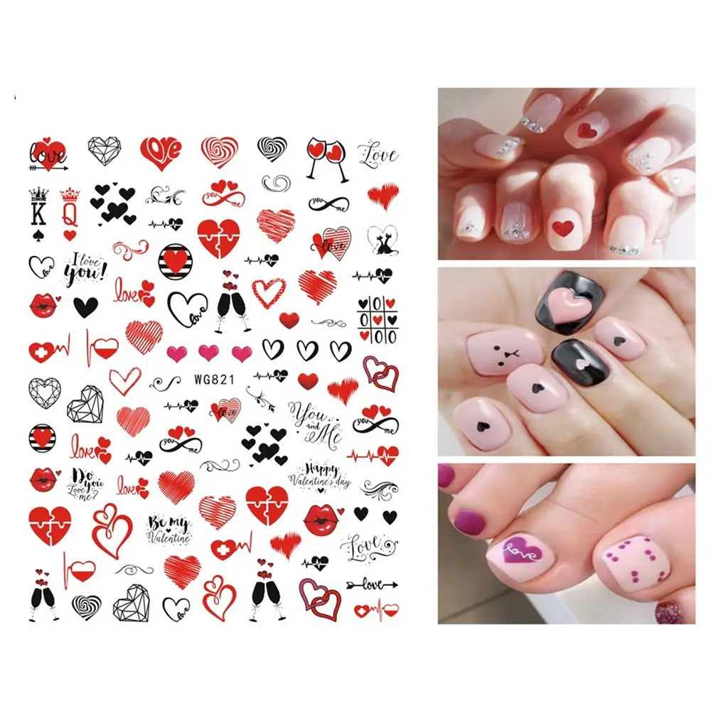 1PC Heart Love Self-Adhesive Nail Stickers Valentine's Day Decals Heart-shaped Letters Nail Art Decorations
1PC Heart Love Self-Adhesive Nail Stickers Valentine's Day Decals Heart-shaped Letters Nail Art Decorations