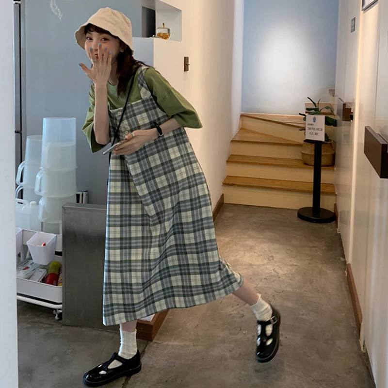 Suspender Skirt Women's Spring Dress Suit 2021new Sweet Salt Dress Students Slimming Suspender Dress
Suspender Skirt Women's Spring Dress Suit 2021new Sweet Salt Dress Students Slimming Suspender Dress