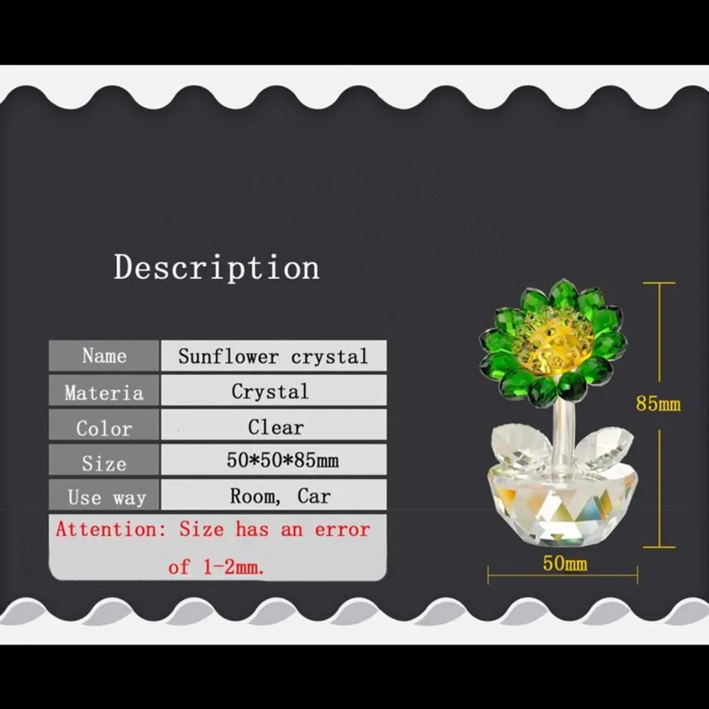 Christmas Gift For Her,Crystal Sunflower Figurines Dreams Ornament Glass Paperweight Lucky Unfading Bouquet Sculpture Home Decor
Christmas Gift For Her,Crystal Sunflower Figurines Dreams Ornament Glass Paperweight Lucky Unfading Bouquet Sculpture Home Decor