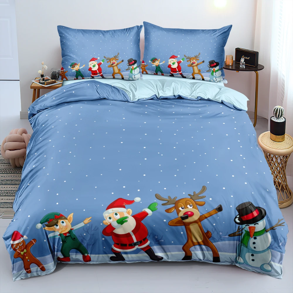 Cute Santa Snowman Microfiber Quilt Cover Pillowcases Single Double Queen King Sizes Cartoon Printed Bedclothes For Children
Cute Santa Snowman Microfiber Quilt Cover Pillowcases Single Double Queen King Sizes Cartoon Printed Bedclothes For Children