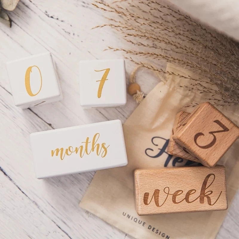 Baby Photography Milestone Block White Memorial Monthly Newborn Commemorative Card Wooden Teether Baby Photography Props Toys
Baby Photography Milestone Block White Memorial Monthly Newborn Commemorative Card Wooden Teether Baby Photography Props Toys