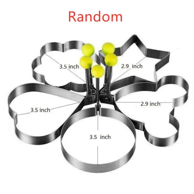 Fried Egg Shaper Stainless Steel Fried Egg Shaper Pancake Ring Circle Mold Heart Shape Kitchen Tools Accessories Drop Shipping
Fried Egg Shaper Stainless Steel Fried Egg Shaper Pancake Ring Circle Mold Heart Shape Kitchen Tools Accessories Drop Shipping