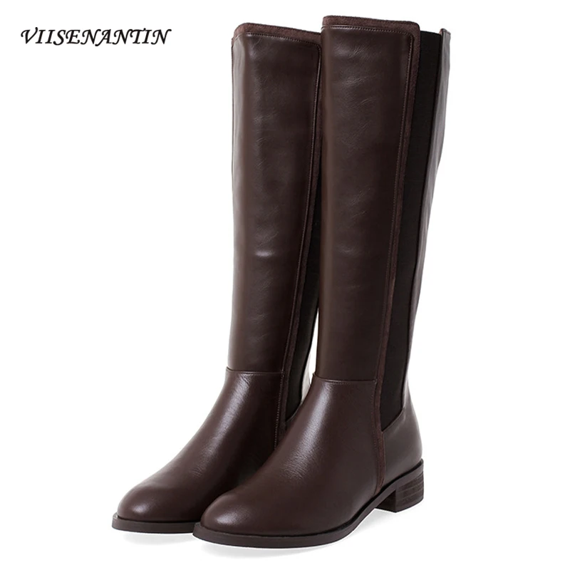 Genuine Leather Female Retro Brown All Match High-tube Riding Boots Autumn/winter British Knight Boots Platform Thick Heel Shoes
Genuine Leather Female Retro Brown All Match High-tube Riding Boots Autumn/winter British Knight Boots Platform Thick Heel Shoes