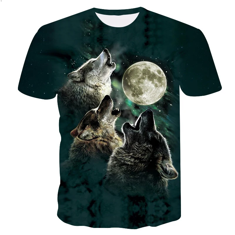 Summer Wolf Animal 3D Printing T-shirt for Men and Women Interesting Short-sleeved Shirt 2021 Street Youth Teenager Wolf Sports 
Summer Wolf Animal 3D Printing T-shirt for Men and Women Interesting Short-sleeved Shirt 2021 Street Youth Teenager Wolf Sports