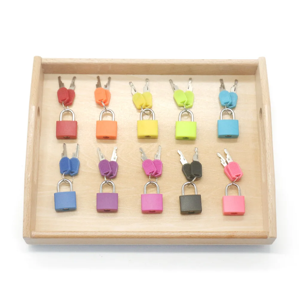 Montessori Locks and Keys Practical Life Material Wooden Preschool Toys For Children Educational Montessori Juguetes YE1764H
Montessori Locks and Keys Practical Life Material Wooden Preschool Toys For Children Educational Montessori Juguetes YE1764H