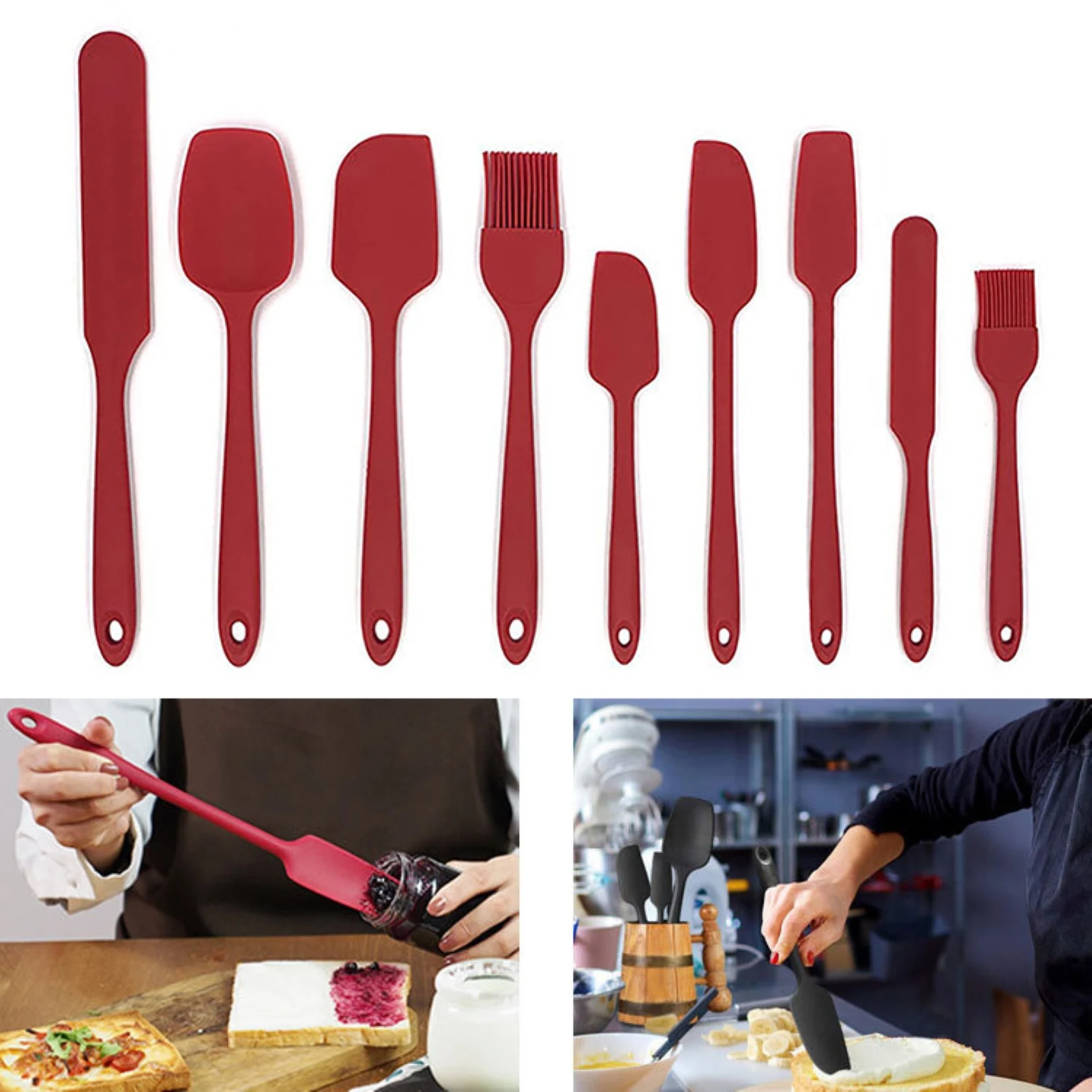 9Pcs/Set Silicone Baking Tools Cream Spatula Baking Cooking Tools Oil Brush Kit Multi-Purpose Bakeware Brush Long Scraper 
9Pcs/Set Silicone Baking Tools Cream Spatula Baking Cooking Tools Oil Brush Kit Multi-Purpose Bakeware Brush Long Scraper