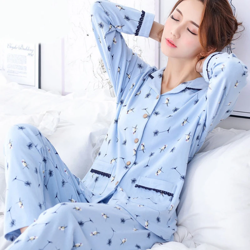 Pyjama Women Clothes Summer Womens Pajamas Sets Long-sleeved Sleepwear Suits Girl Fashion Casual Outerwear Sleepwear Night Suit
Pyjama Women Clothes Summer Womens Pajamas Sets Long-sleeved Sleepwear Suits Girl Fashion Casual Outerwear Sleepwear Night Suit