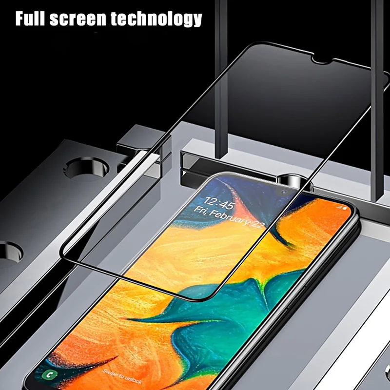 2 шт. закаленное стекло с полным покрытием для Samsung A50 a 50 Защита экрана Galxy защитная