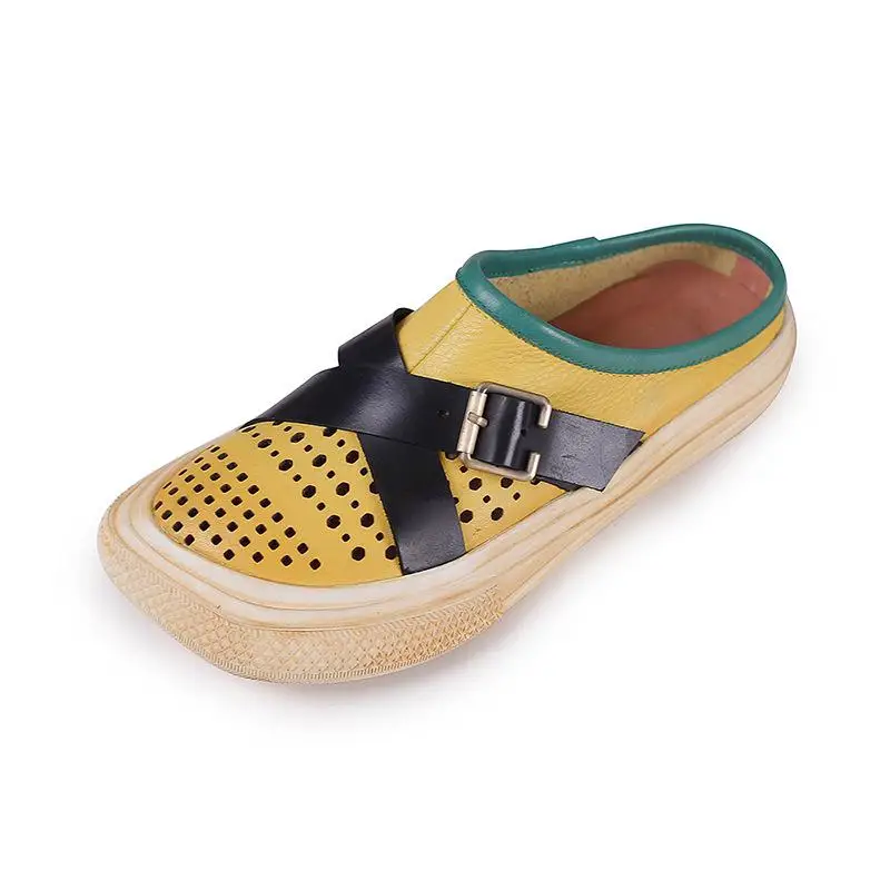 YourSeason Ladies Summer Shoes Genuine Leather Outside Slides Flat With Casual Handmade Women Hollow Slippers 2021 New
YourSeason Ladies Summer Shoes Genuine Leather Outside Slides Flat With Casual Handmade Women Hollow Slippers 2021 New