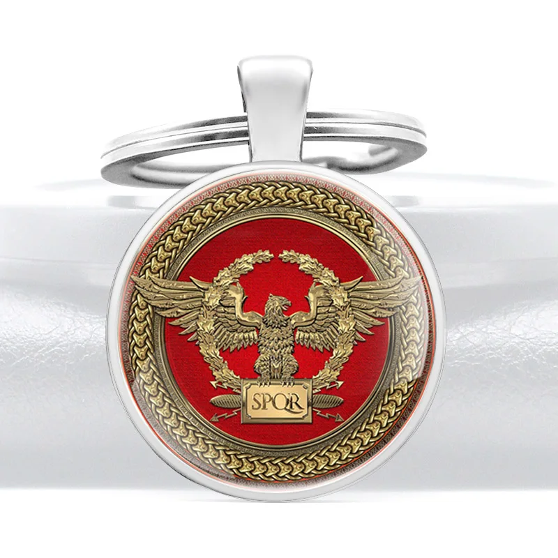 Новое поступление винтажные стеклянные брелоки в Римской империи SPQR с кулом