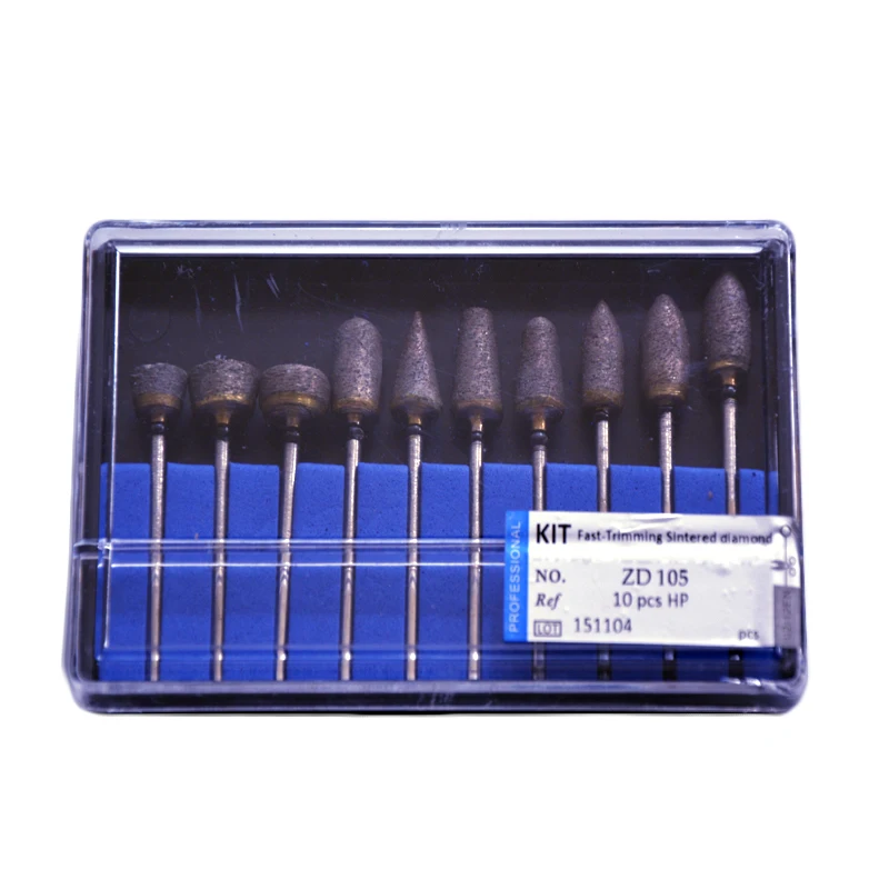 10 Pcs/Kit High Quality Low Speed 2.35mm Big Diamond Handpiece Burs Dental Lab Tool Kits for Jewelry Alloy Grinding Polishing
10 Pcs/Kit High Quality Low Speed 2.35mm Big Diamond Handpiece Burs Dental Lab Tool Kits for Jewelry Alloy Grinding Polishing