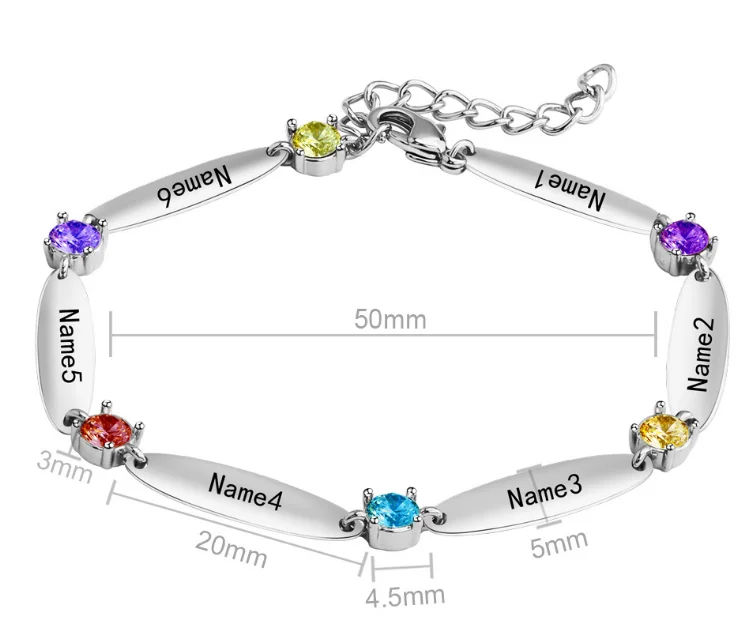 Custom Bracelet Baby Name Stainless Steel Adjustable Baby Toddler Child ID Bracelet-Personalized For Girl Boy Birthday Gift
Custom Bracelet Baby Name Stainless Steel Adjustable Baby Toddler Child ID Bracelet-Personalized For Girl Boy Birthday Gift