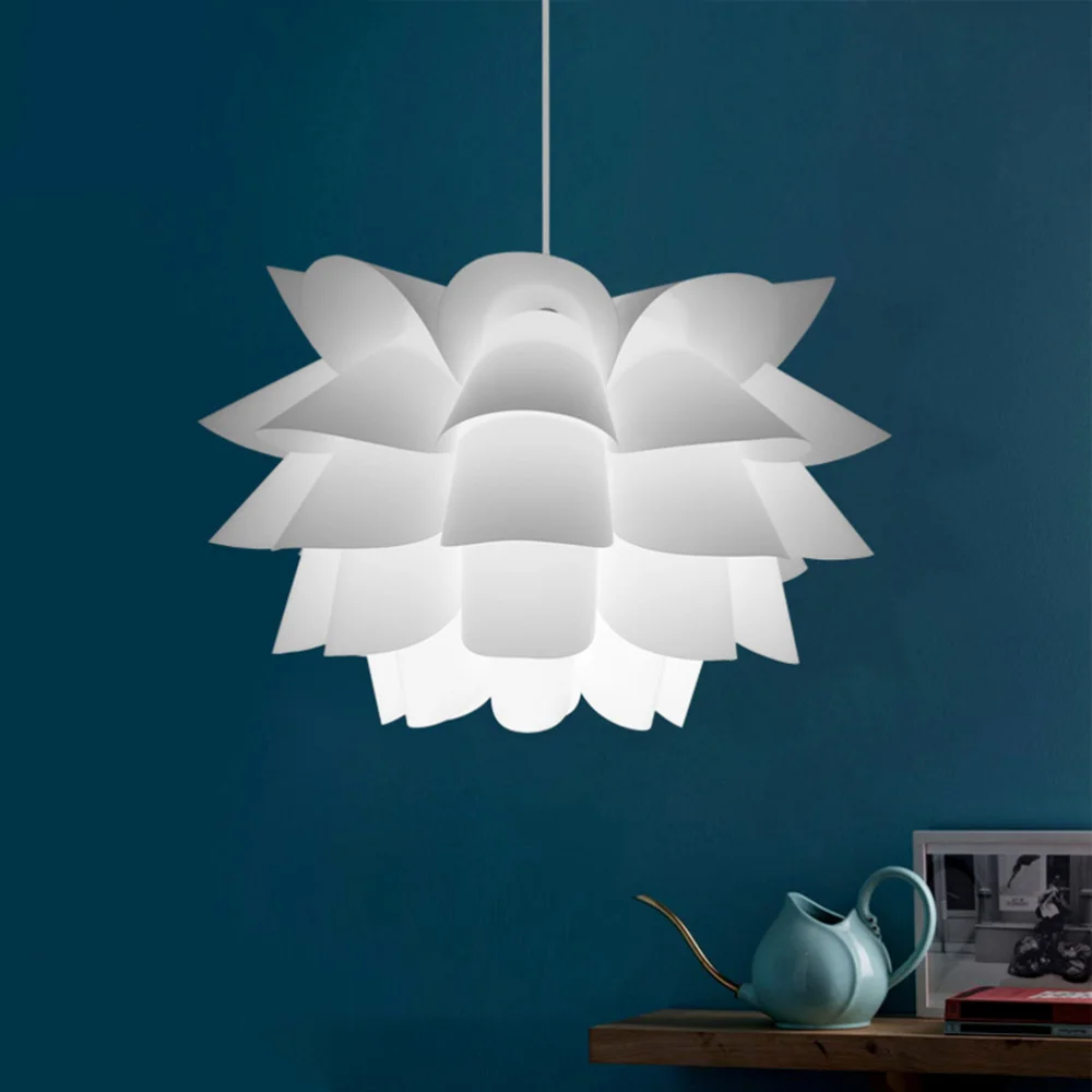 45CM Self-assembly Lotus Chandelier Ceiling Lampshade DIY Puzzle Lights Modern Lamp Shade for Home Hotel Cafe Restaurant for 110
45CM Self-assembly Lotus Chandelier Ceiling Lampshade DIY Puzzle Lights Modern Lamp Shade for Home Hotel Cafe Restaurant for 110