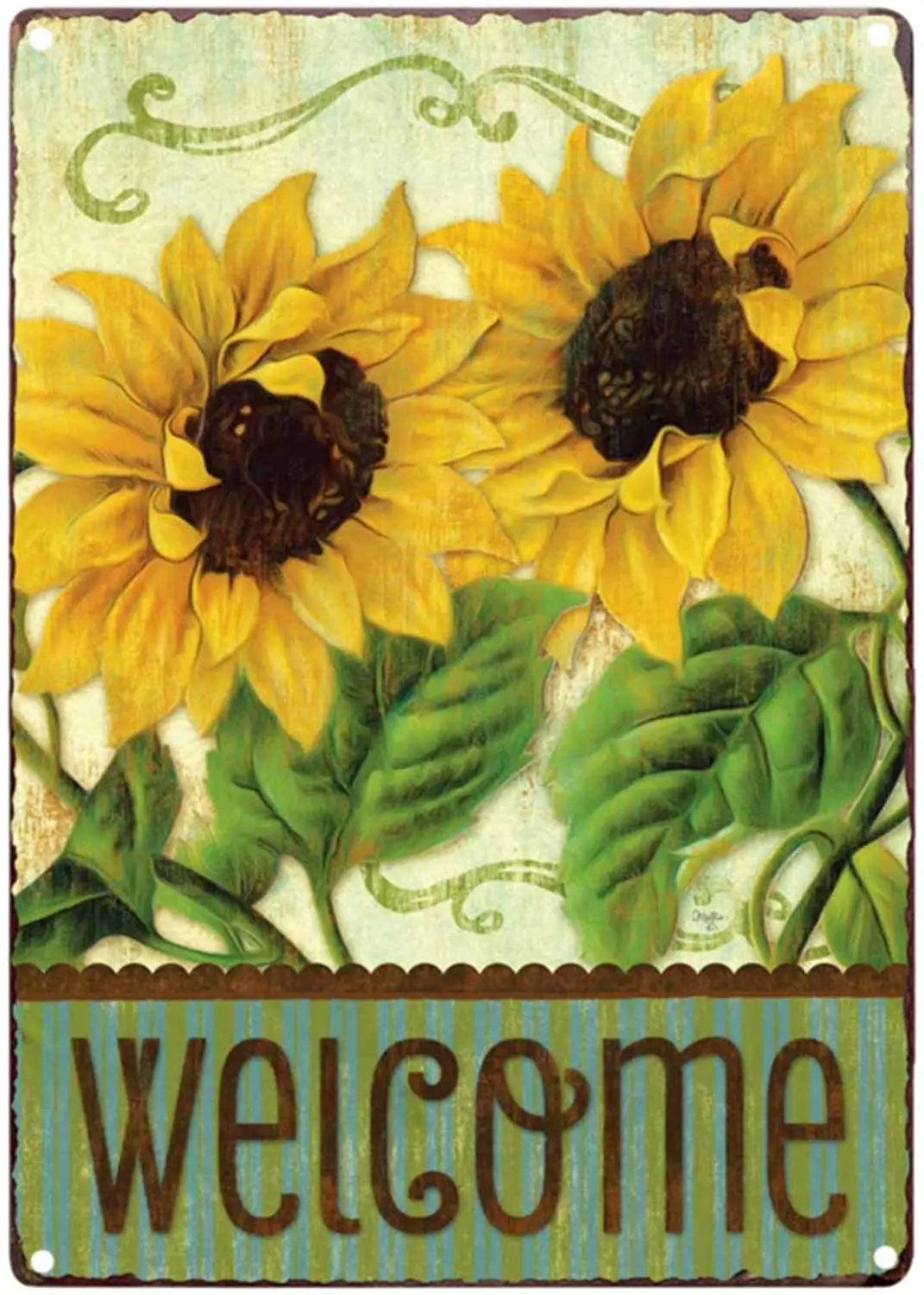 Sunflowers Retro Vintage Tin Sign Welcome Home Country Home Decor for Living Room Bathroom Decorative Metal Plate 8X12 Inches
Sunflowers Retro Vintage Tin Sign Welcome Home Country Home Decor for Living Room Bathroom Decorative Metal Plate 8X12 Inches
