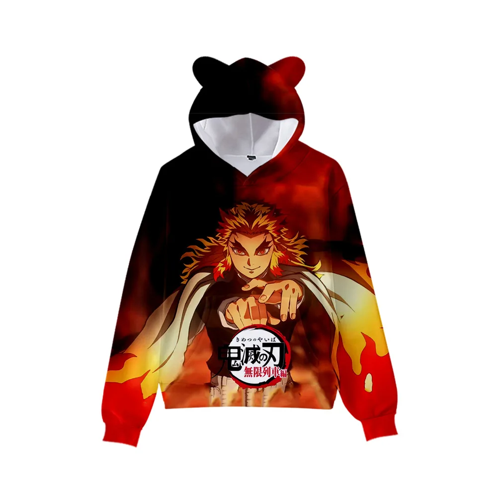 Autumn 3D Anime Demon Slayer Infinity Train Cute Cat Ears Hoodies Cosplay Sweatshirt Costume Boys Girls Hoodie Cartoon Pullovers 
Autumn 3D Anime Demon Slayer Infinity Train Cute Cat Ears Hoodies Cosplay Sweatshirt Costume Boys Girls Hoodie Cartoon Pullovers