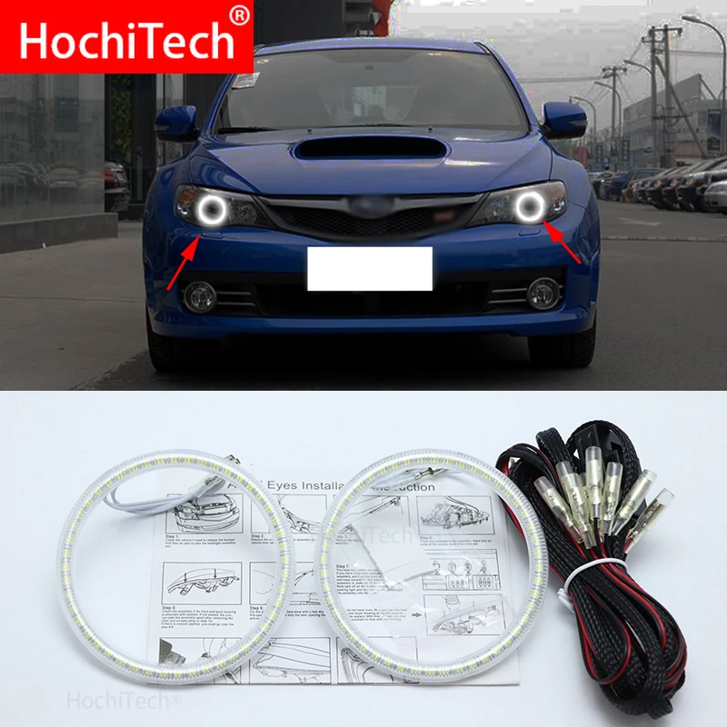 Для Subaru Impreza WRX STI 2007 2011 Супер яркий белый цвет 3528 SMD комплект светодиодов глаза
