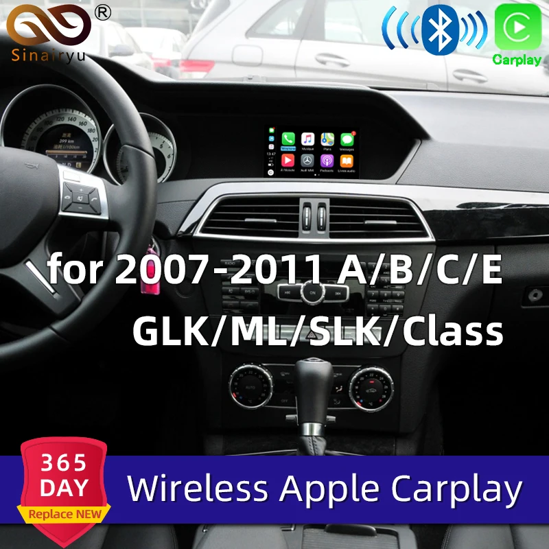 Sinairyu беспроводная Apple Carplay для Mercedes NTG4.0 A B C E GLK GLA ML SLK Class 2007-2011 Benz Car play Android Auto/Mirroring |