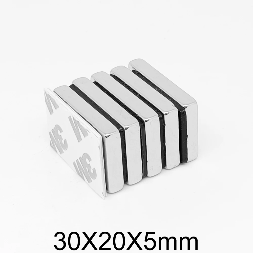 2/5/10/15/20PCS 30x20x5mm Block Strong Powerful Magnets With 3M Self - Adhesive 30*20*5 Rare Earth Neodymium Magnet 30x20x5
2/5/10/15/20PCS 30x20x5mm Block Strong Powerful Magnets With 3M Self - Adhesive 30*20*5 Rare Earth Neodymium Magnet 30x20x5