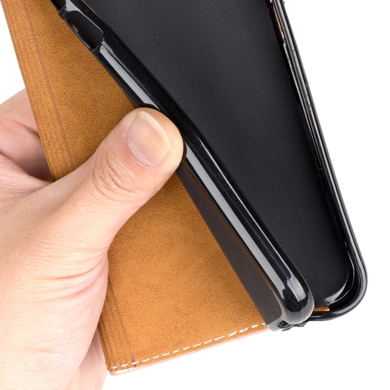 Pu Leather Wallet Phone Case For Samsung Galaxy A50 Flip Book Business Soft Silicone Back Cover | Мобильные телефоны и
